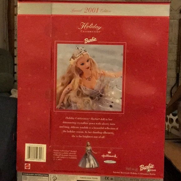 Mattel Holiday Celebration Barbie Doll 2001 Special Edition, Unopened - Picture 2 of 3